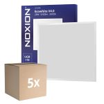 Mehrfachpackung 5x Noxion LED Panel Ecowhite V4.0 28W 3200lm - 830 Warmweiß | 60x60cm - UGR <19 - Philips driver