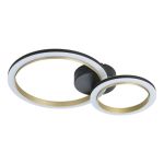 Eglo Deckenleuchte Calliera Stahl Schwarz, Kupfer 12W 1500lm - 830 Warmweiß | Dimmbar